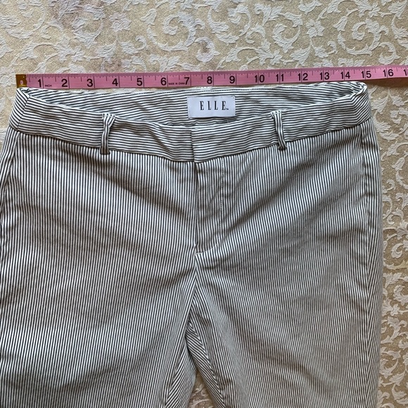 ELLE capris pin striped high rise, ankle pants - Picture 4 of 12
